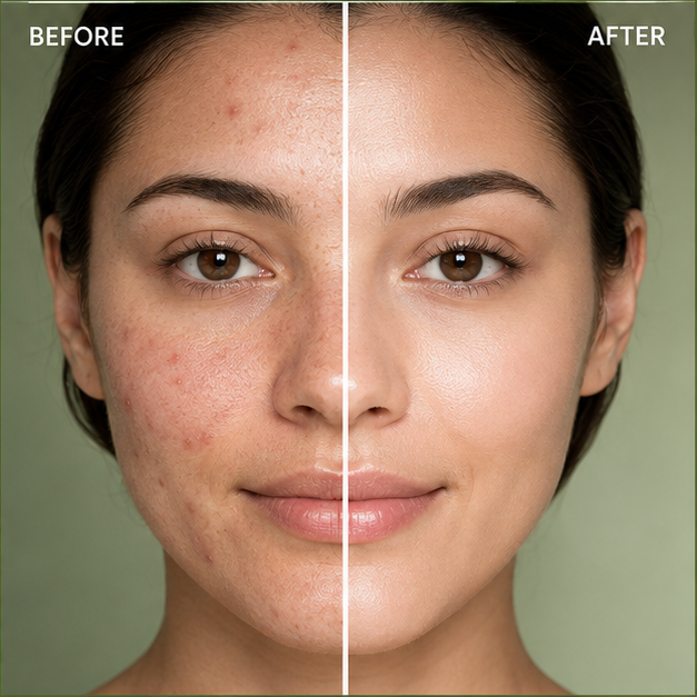 Nuvique Anti Acne Serum for Face with Niacinamide, Zinc PCA, Salicylic Acid & Mandelic Acid | Acne Control Serum for Pimples, Breakouts & Excess Oil | Pore Refining Facial Serum for Acne-Prone Skin | 30ml