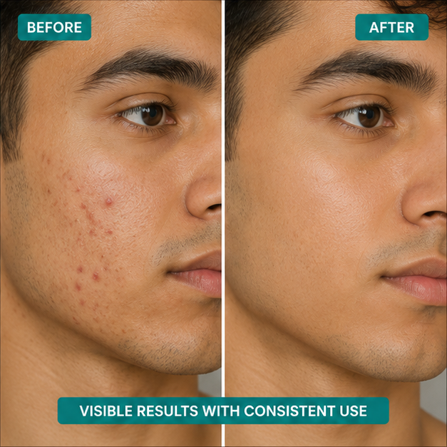 Nuvique Anti Acne Face Serum 30 ml | Lightweight Daily Facial Serum for Oily & Combination Skin, Pore Care & Smooth Looking Complexion