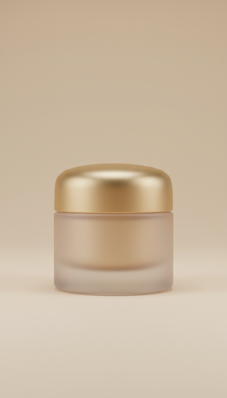 Luminous silk cream minimalist jar