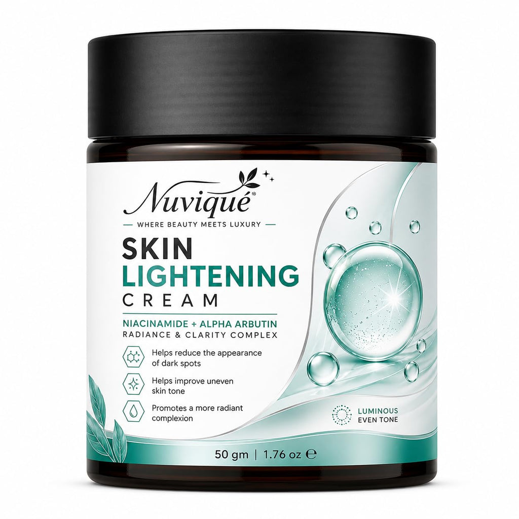 Nuvique Skin Lightening Cream with Niacinamide & Alpha Arbutin 50g | Brightening Face Cream for Even Looking Skin Tone
