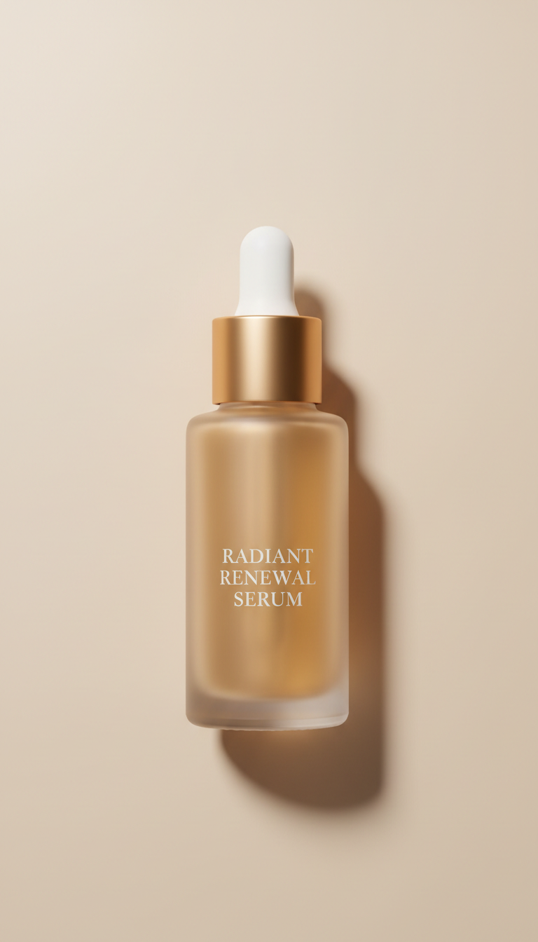 Radiant Renewal Serum glass bottle